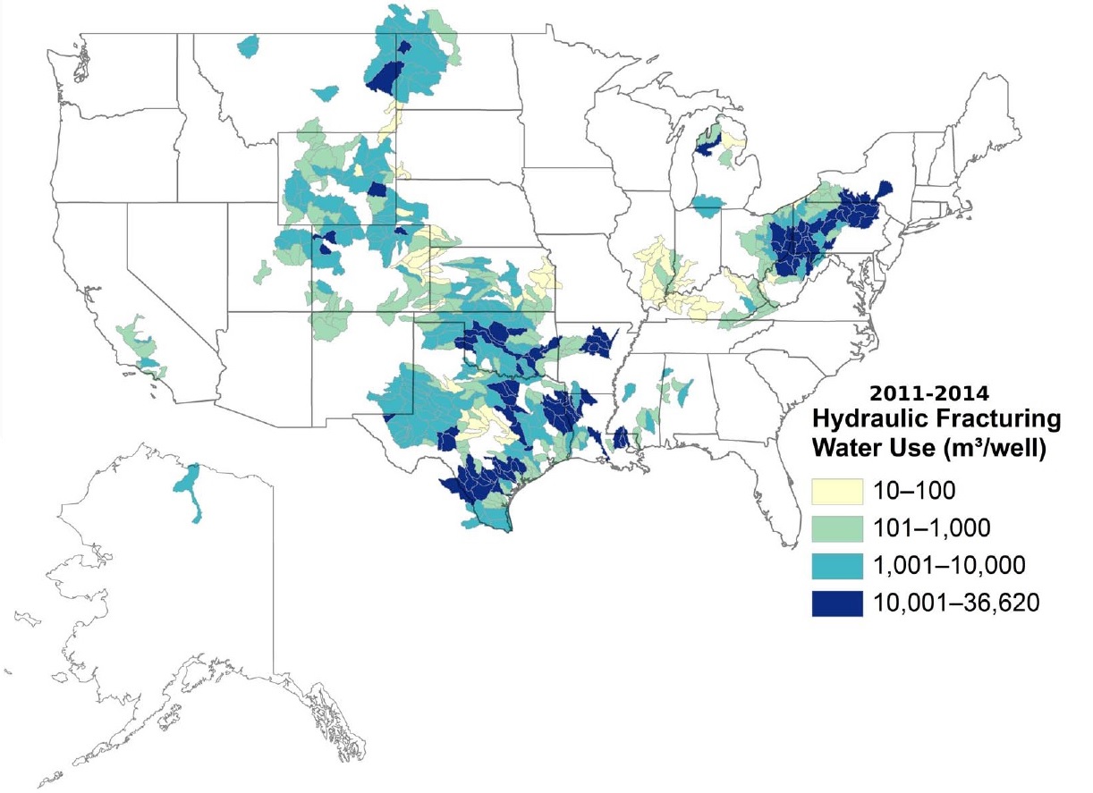 Water Used for Fracking